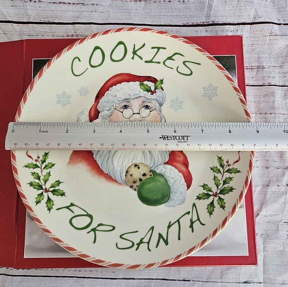 Lenox Holiday Cookies for Santa Plate Christmas Original Box - Picture 6 of 8